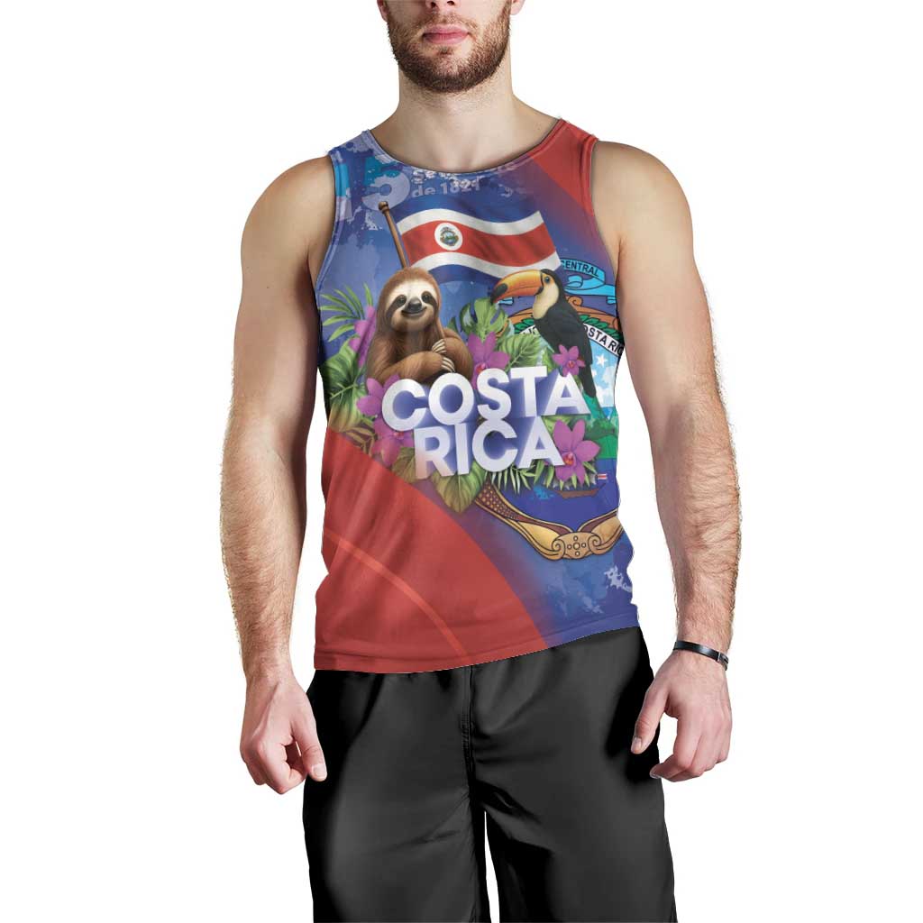 Costa Rica Independence Day Men Tank Top 204 Years Of Freedom - Wonder Print Shop
