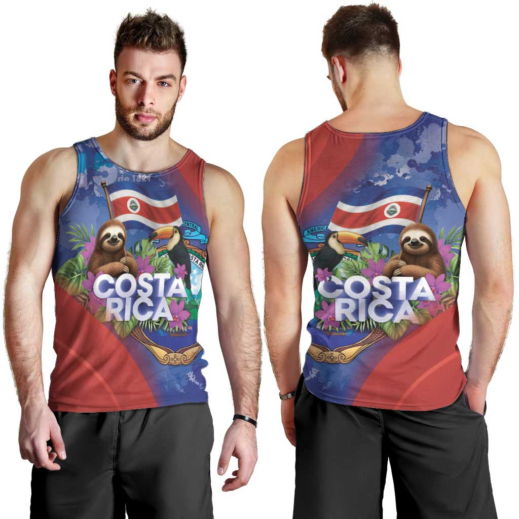Costa Rica Independence Day Men Tank Top 204 Years Of Freedom - Wonder Print Shop