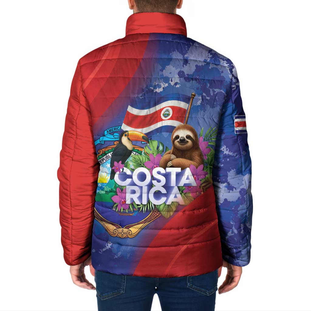 Costa Rica Independence Day Padded Jacket 204 Years Of Freedom - Wonder Print Shop