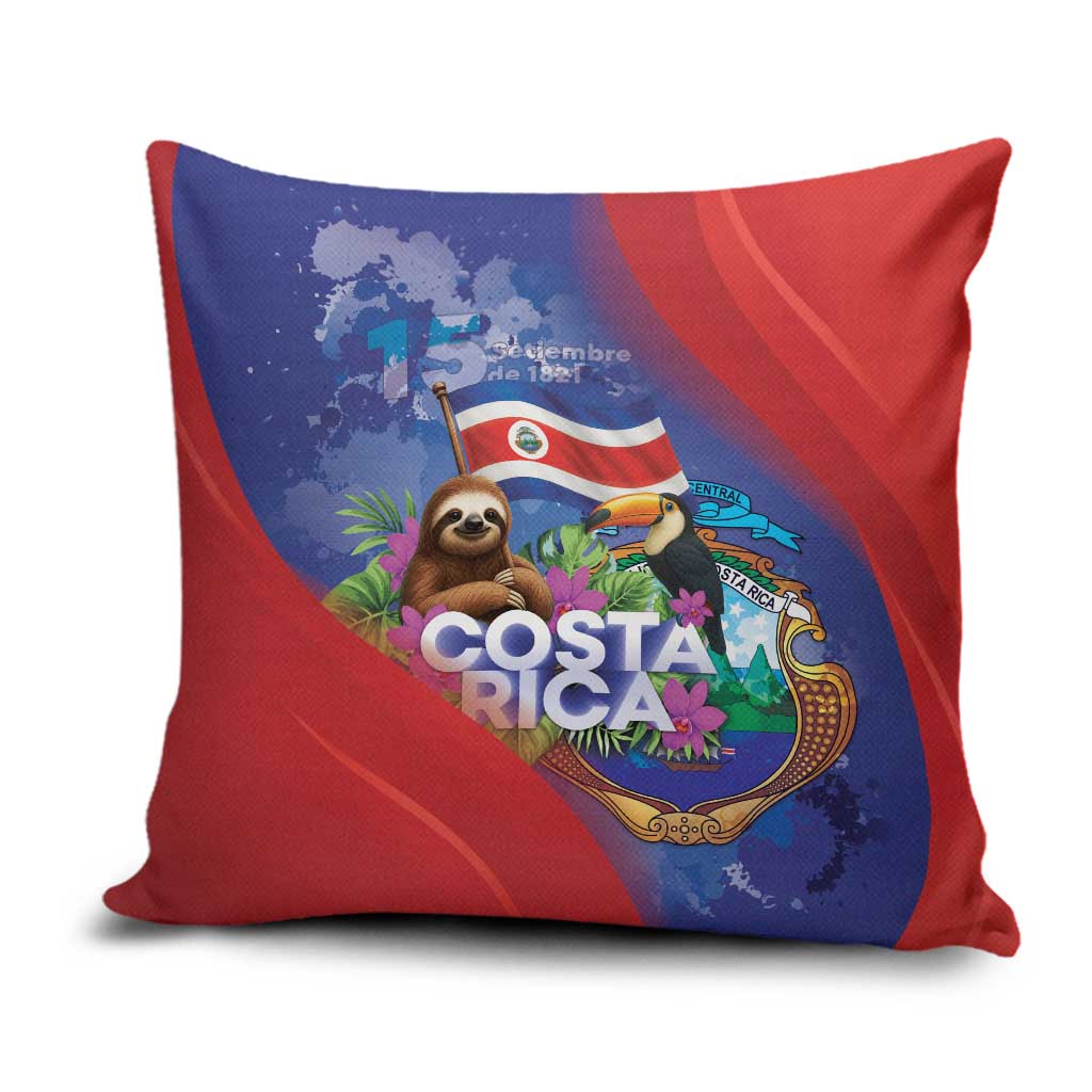 Costa Rica Independence Day Pillow Cover 204 Years Of Freedom - Wonder Print Shop
