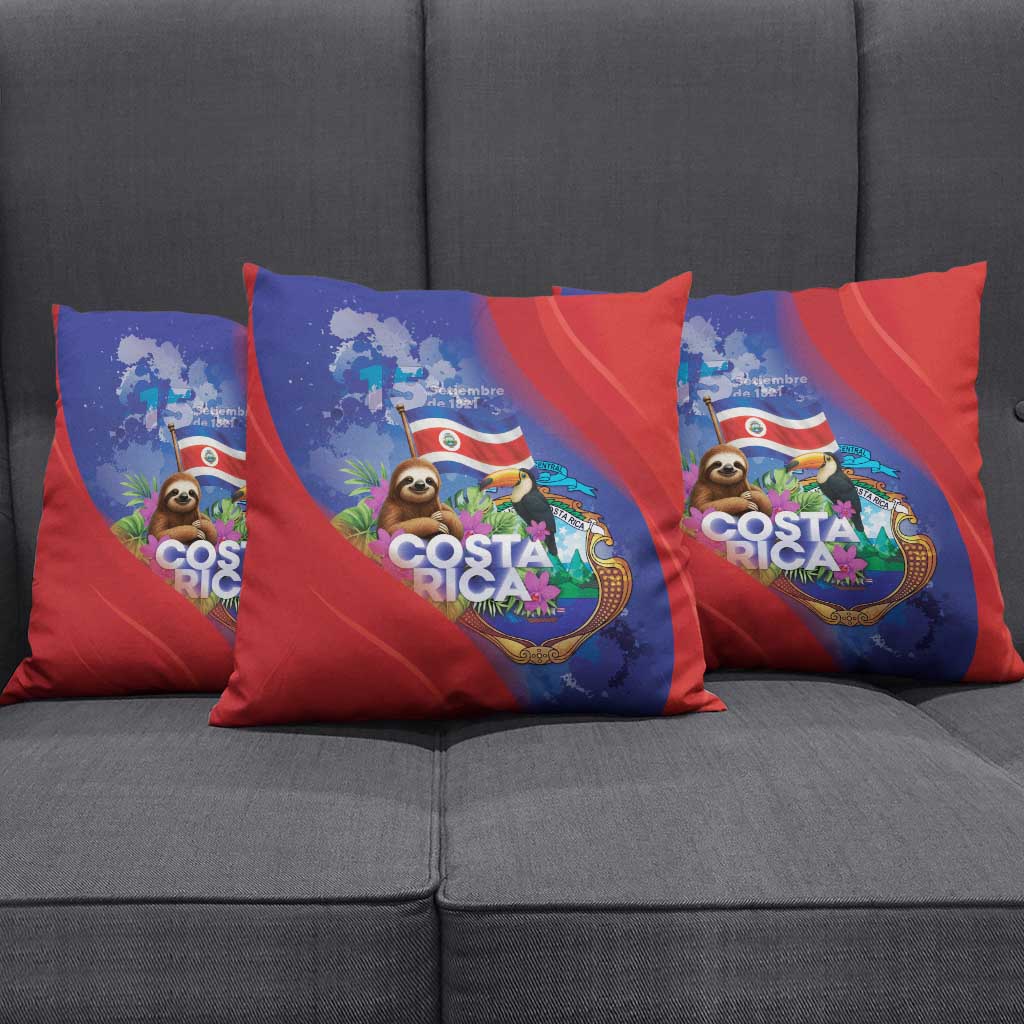 Costa Rica Independence Day Pillow Cover 204 Years Of Freedom - Wonder Print Shop