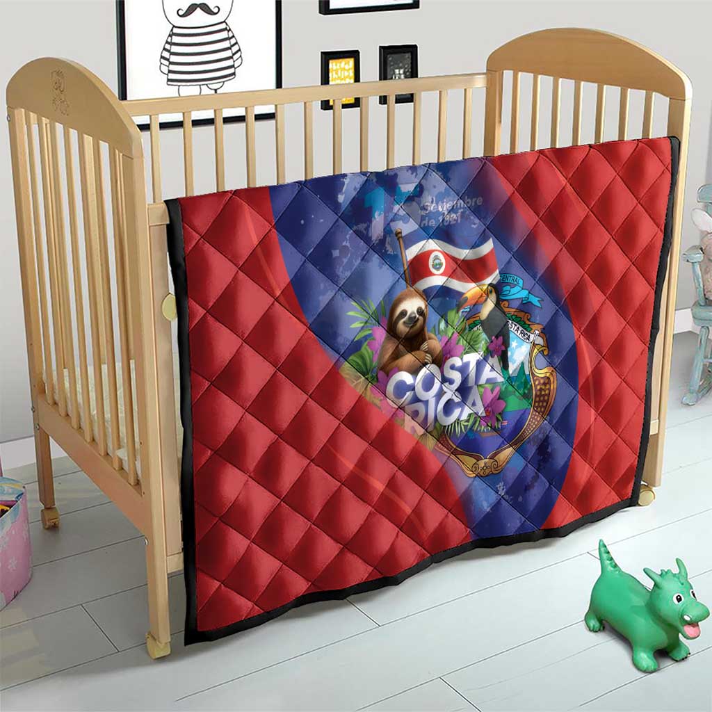 Costa Rica Independence Day Quilt 204 Years Of Freedom - Wonder Print Shop
