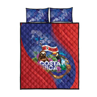 Costa Rica Independence Day Quilt Bed Set 204 Years Of Freedom - Wonder Print Shop