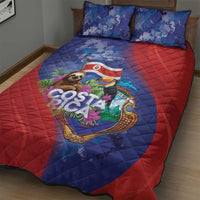 Costa Rica Independence Day Quilt Bed Set 204 Years Of Freedom - Wonder Print Shop