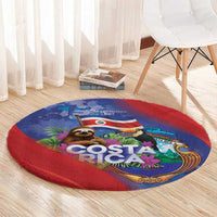 Costa Rica Independence Day Round Carpet 204 Years Of Freedom - Wonder Print Shop