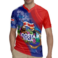 Costa Rica Independence Day Rugby Jersey 204 Years Of Freedom - Wonder Print Shop
