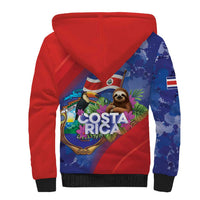 Costa Rica Independence Day Sherpa Hoodie 204 Years Of Freedom - Wonder Print Shop