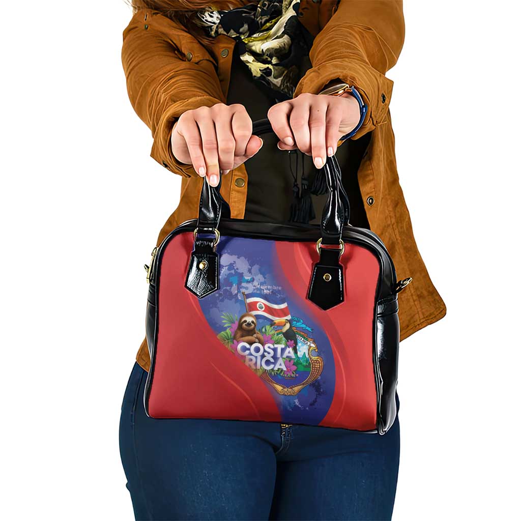 Costa Rica Independence Day Shoulder Handbag 204 Years Of Freedom - Wonder Print Shop