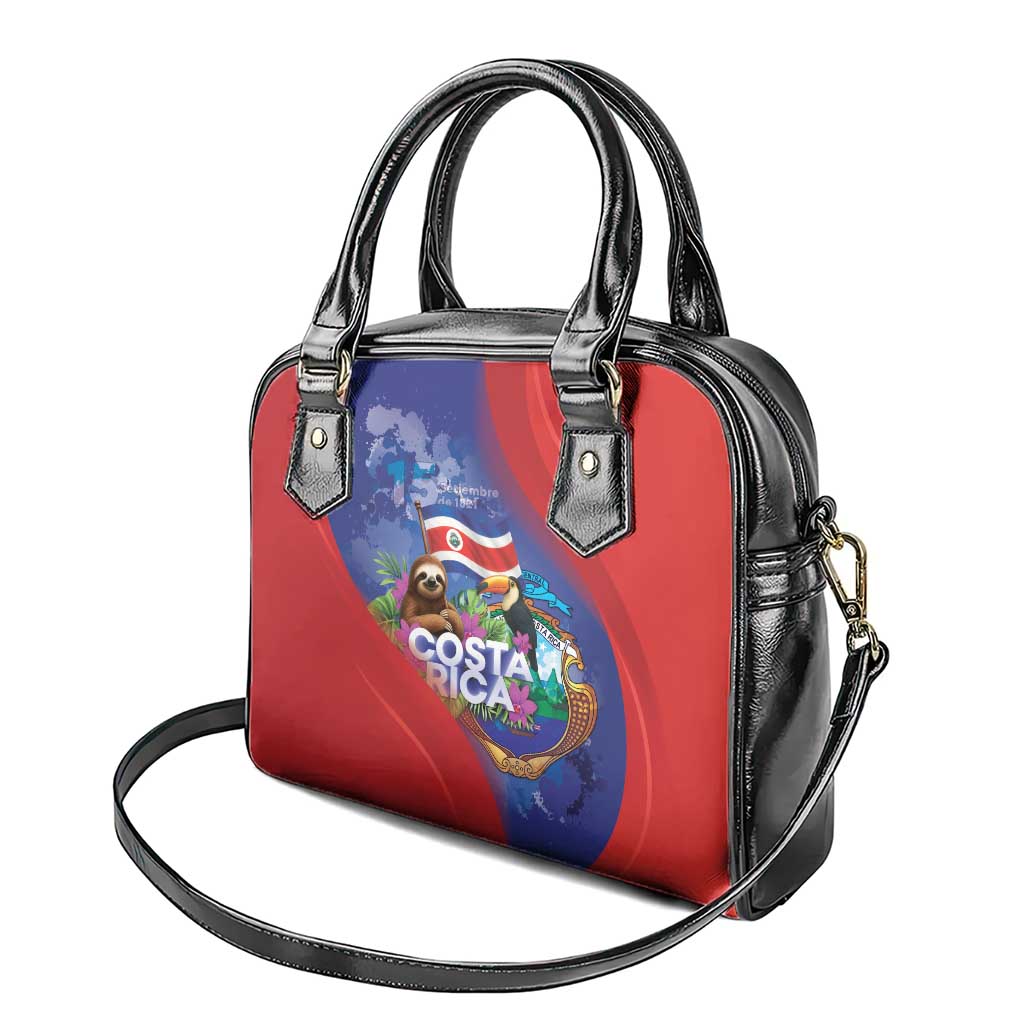 Costa Rica Independence Day Shoulder Handbag 204 Years Of Freedom - Wonder Print Shop