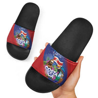 Costa Rica Independence Day Slide Sandals 204 Years Of Freedom - Wonder Print Shop
