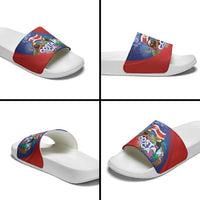 Costa Rica Independence Day Slide Sandals 204 Years Of Freedom - Wonder Print Shop