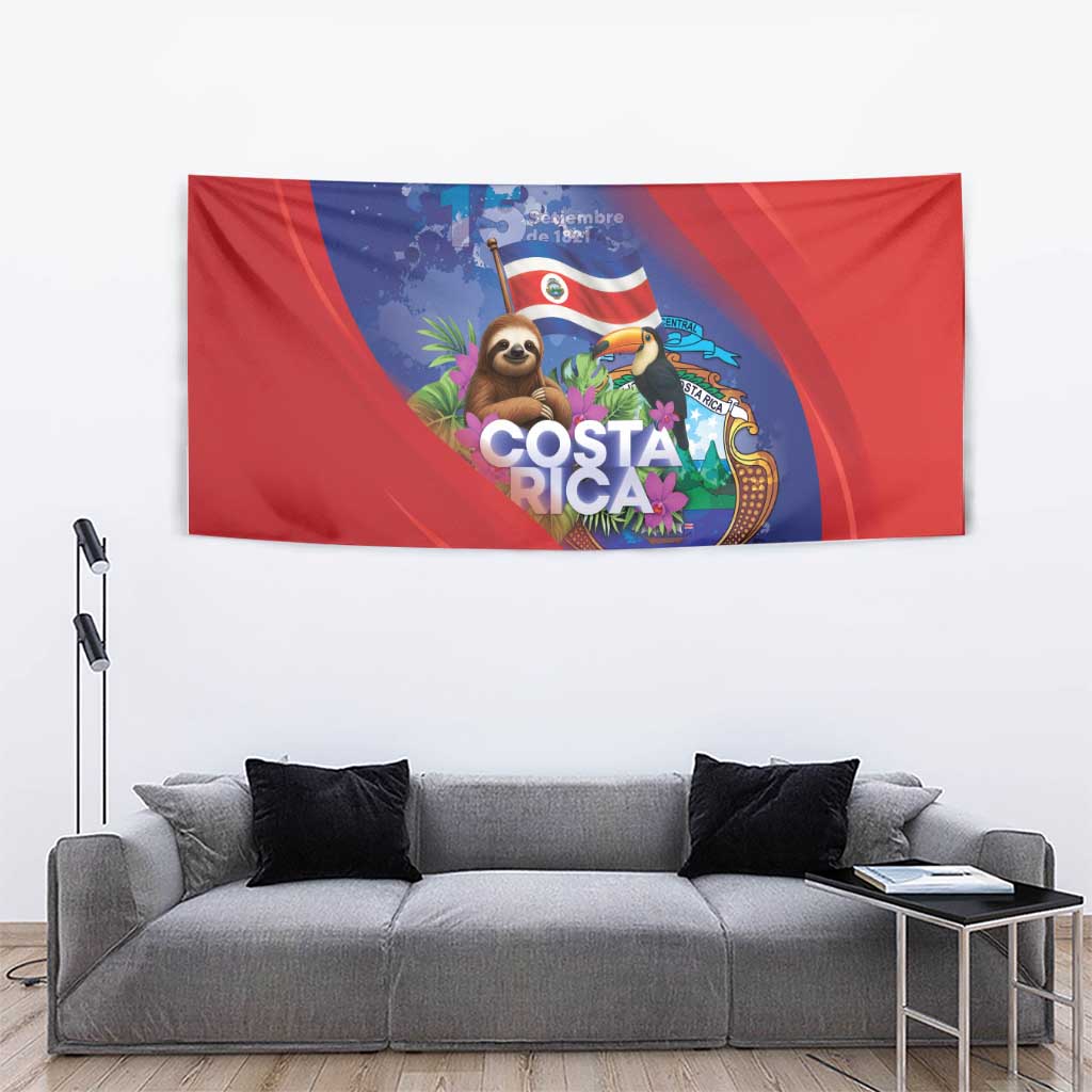 Costa Rica Independence Day Tapestry 204 Years Of Freedom - Wonder Print Shop