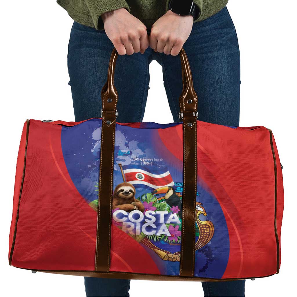 Costa Rica Independence Day Travel Bag 204 Years Of Freedom - Wonder Print Shop