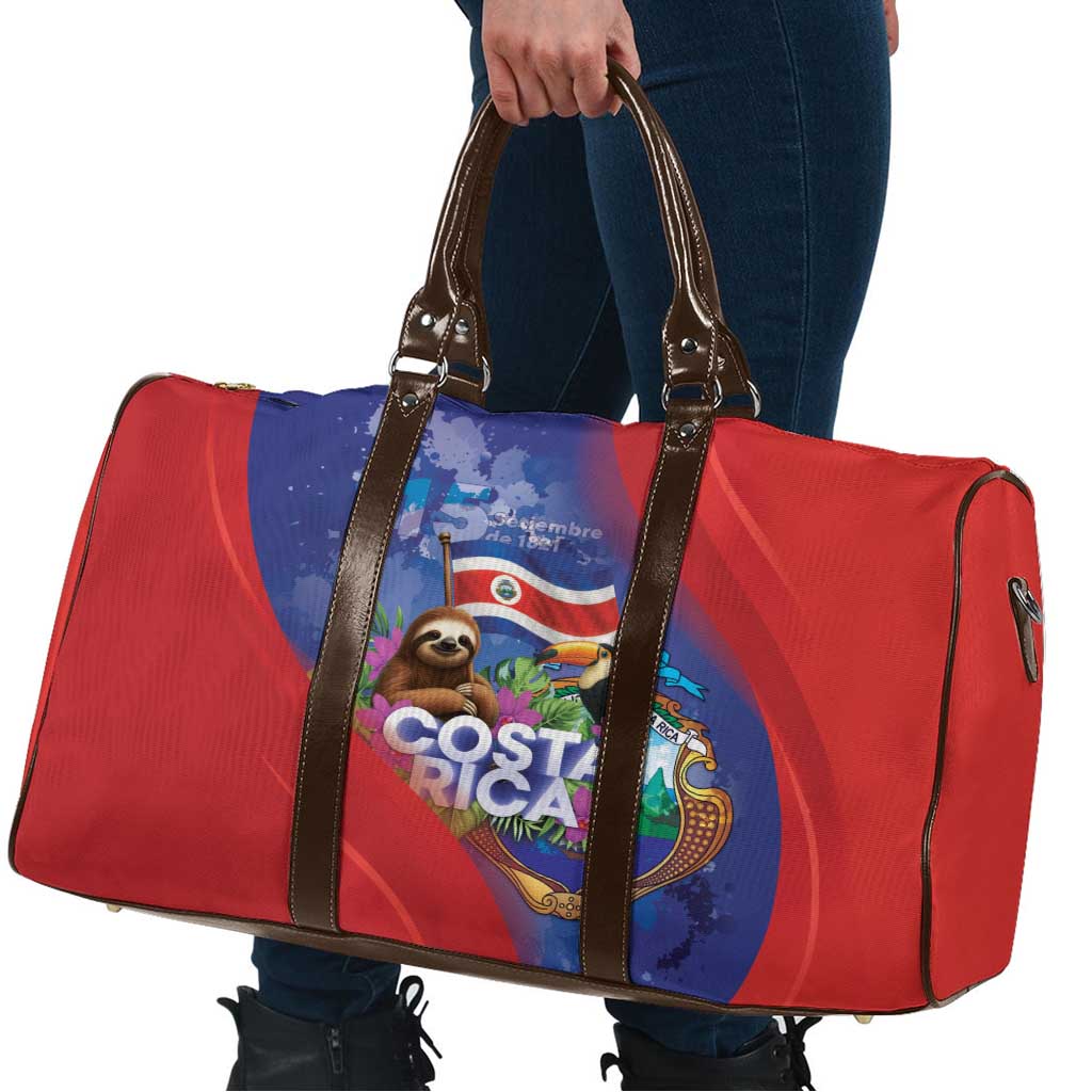 Costa Rica Independence Day Travel Bag 204 Years Of Freedom - Wonder Print Shop