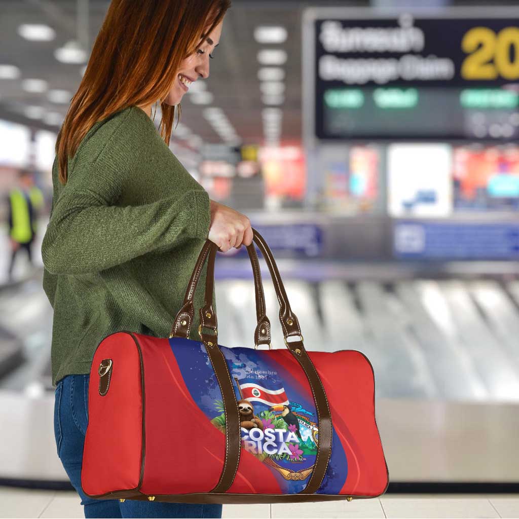 Costa Rica Independence Day Travel Bag 204 Years Of Freedom - Wonder Print Shop