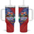 Costa Rica Independence Day Tumbler With Handle 204 Years Of Freedom - Wonder Print Shop