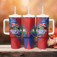 Costa Rica Independence Day Tumbler With Handle 204 Years Of Freedom - Wonder Print Shop