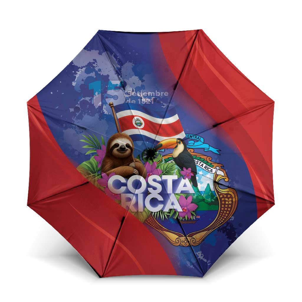 Costa Rica Independence Day Umbrella 204 Years Of Freedom - Wonder Print Shop