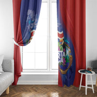 Costa Rica Independence Day Window Curtain 204 Years Of Freedom - Wonder Print Shop