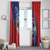 Costa Rica Independence Day Window Curtain 204 Years Of Freedom - Wonder Print Shop