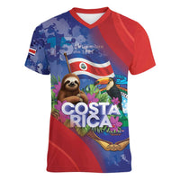 Costa Rica Independence Day Women V-Neck T-Shirt 204 Years Of Freedom - Wonder Print Shop