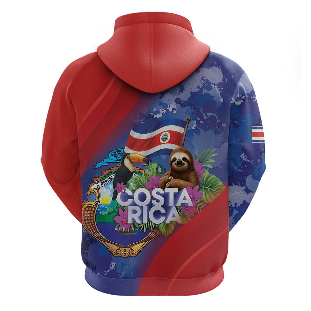 Costa Rica Independence Day Zip Hoodie 204 Years Of Freedom - Wonder Print Shop