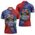 Costa Rica Independence Day Zipper Polo Shirt 204 Years Of Freedom - Wonder Print Shop