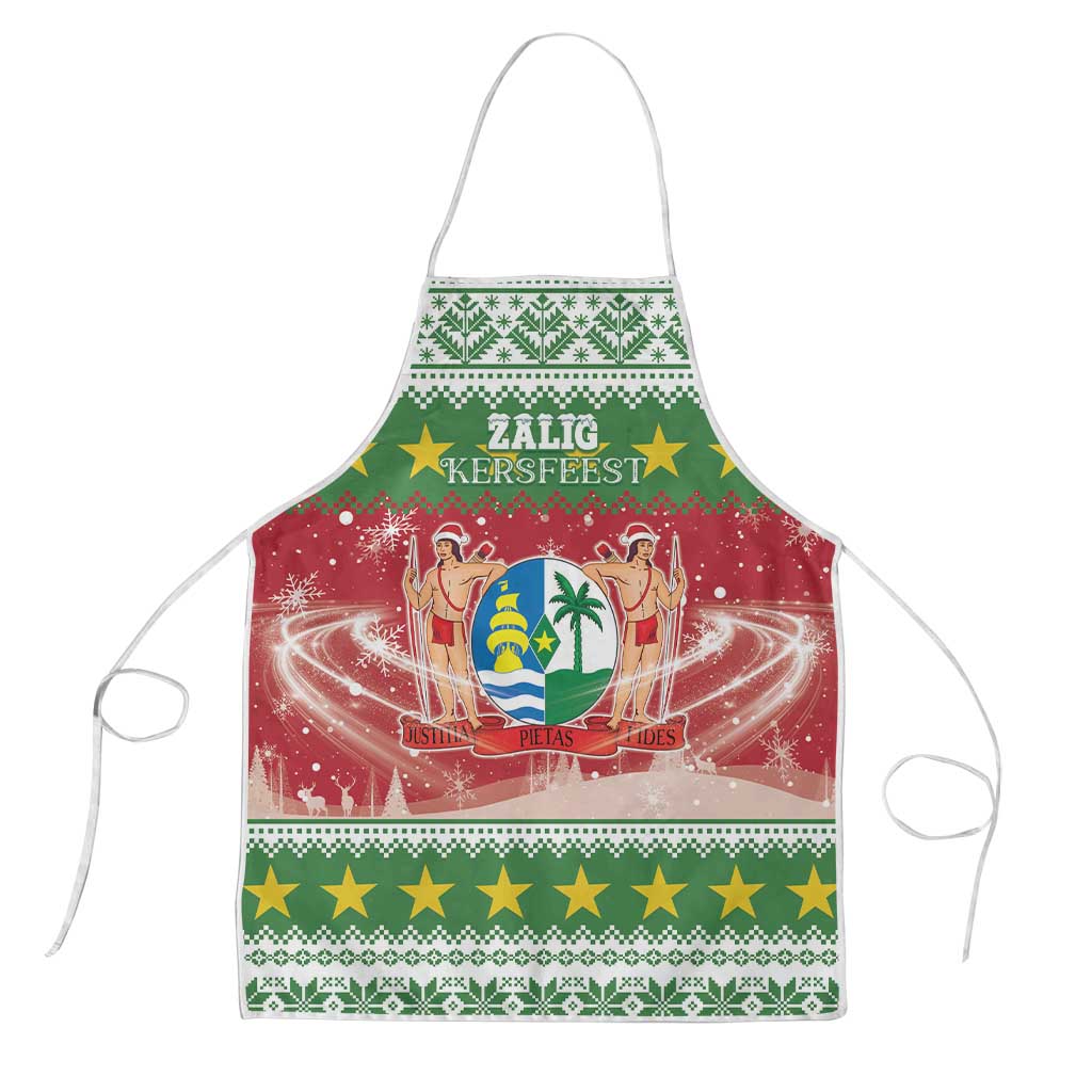 Suriname Christmas Apron Coat Of Arms Zalig Kersfeest - Wonder Print Shop