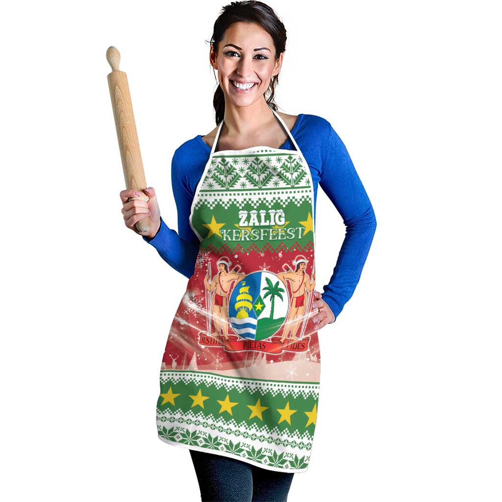 Suriname Christmas Apron Coat Of Arms Zalig Kersfeest - Wonder Print Shop