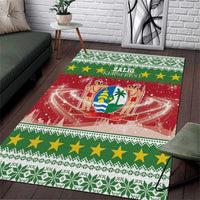 Suriname Christmas Area Rug Coat Of Arms Zalig Kersfeest - Wonder Print Shop