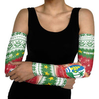 Suriname Christmas Arm Sleeves Coat Of Arms Zalig Kersfeest - Wonder Print Shop
