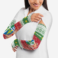 Suriname Christmas Arm Sleeves Coat Of Arms Zalig Kersfeest - Wonder Print Shop