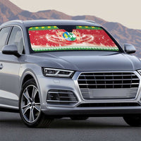 Suriname Christmas Auto Sun Shade Coat Of Arms Zalig Kersfeest - Wonder Print Shop