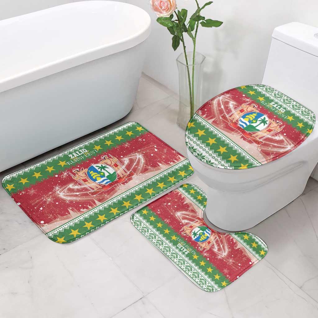 Suriname Christmas Bathroom Set Coat Of Arms Zalig Kersfeest - Wonder Print Shop