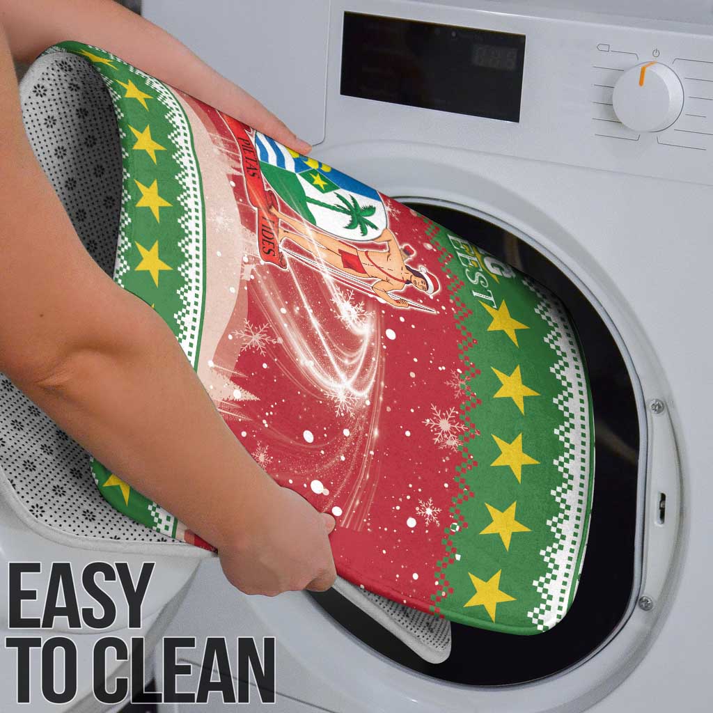 Suriname Christmas Bathroom Set Coat Of Arms Zalig Kersfeest - Wonder Print Shop