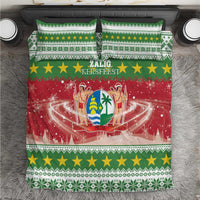 Suriname Christmas Bedding Set Coat Of Arms Zalig Kersfeest - Wonder Print Shop