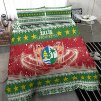 Suriname Christmas Bedding Set Coat Of Arms Zalig Kersfeest - Wonder Print Shop