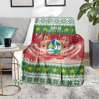 Suriname Christmas Blanket Coat Of Arms Zalig Kersfeest - Wonder Print Shop