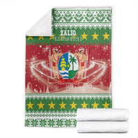 Suriname Christmas Blanket Coat Of Arms Zalig Kersfeest - Wonder Print Shop