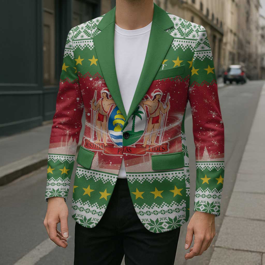 Suriname Christmas Blazer Coat Of Arms Zalig Kersfeest - Wonder Print Shop