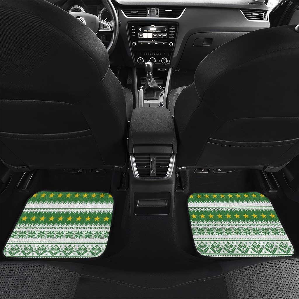 Suriname Christmas Car Mats Coat Of Arms Zalig Kersfeest - Wonder Print Shop
