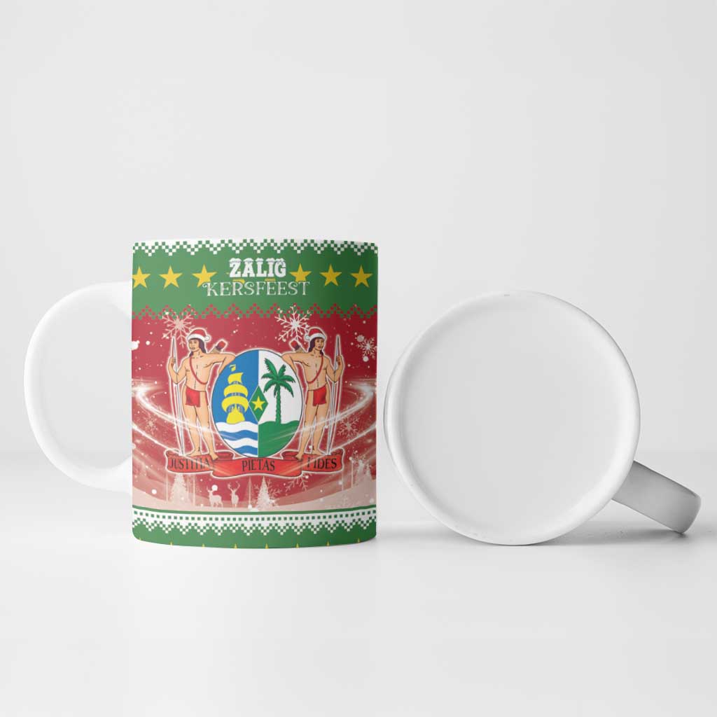 Suriname Christmas Ceramic Mug Coat Of Arms Zalig Kersfeest - Wonder Print Shop