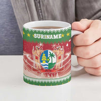 Suriname Christmas Ceramic Mug Coat Of Arms Zalig Kersfeest - Wonder Print Shop