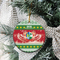 Suriname Christmas Ceramic Ornament Coat Of Arms Zalig Kersfeest - Wonder Print Shop
