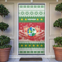 Suriname Christmas Door Cover Coat Of Arms Zalig Kersfeest - Wonder Print Shop