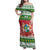 Suriname Christmas Family Matching Off Shoulder Maxi Dress and Hawaiian Shirt Coat Of Arms Zalig Kersfeest - Wonder Print Shop