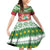 Suriname Christmas Family Matching Off Shoulder Short Dress and Hawaiian Shirt Coat Of Arms Zalig Kersfeest - Wonder Print Shop