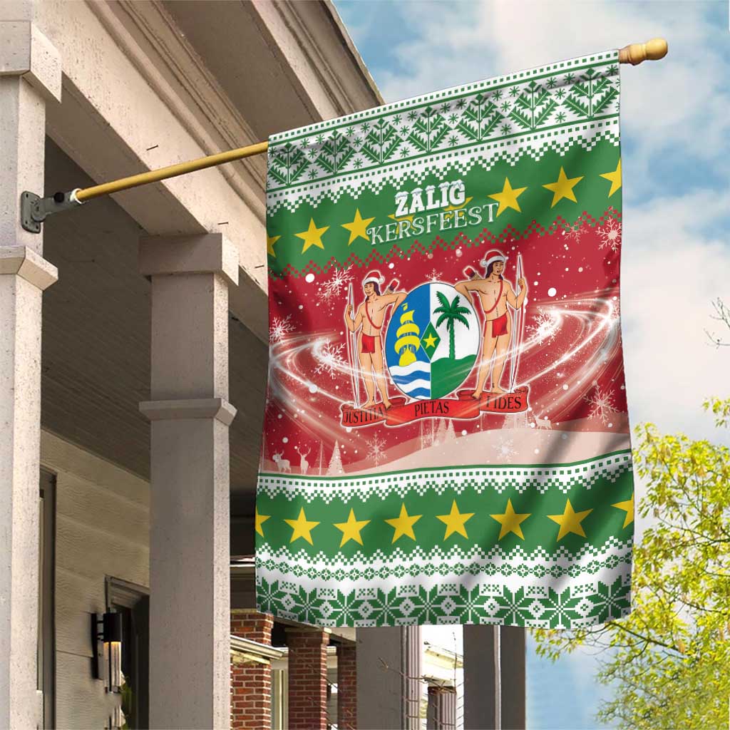 Suriname Christmas Garden Flag Coat Of Arms Zalig Kersfeest - Wonder Print Shop