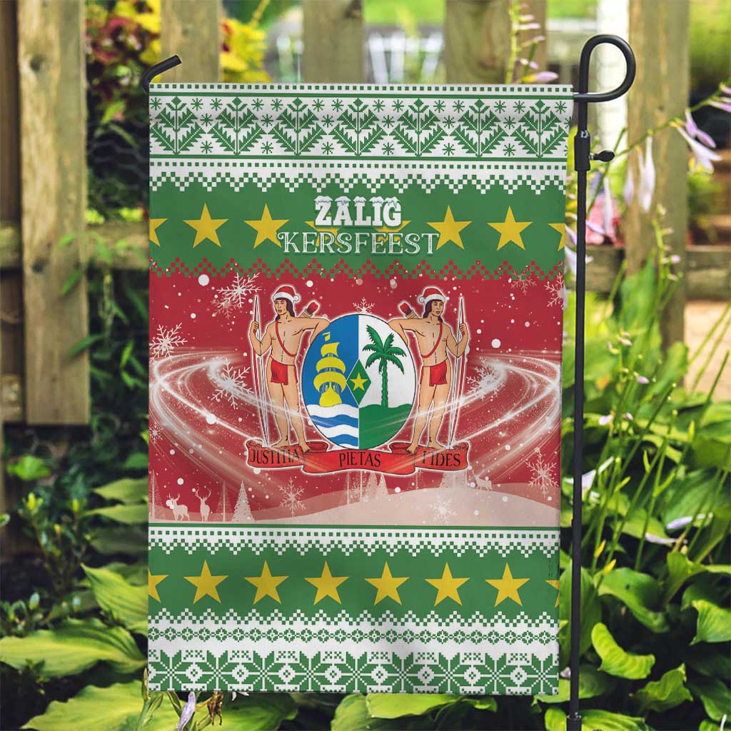 Suriname Christmas Garden Flag Coat Of Arms Zalig Kersfeest - Wonder Print Shop