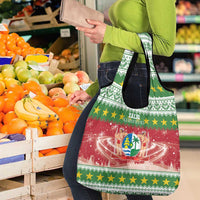 Suriname Christmas Grocery Bag Coat Of Arms Zalig Kersfeest - Wonder Print Shop